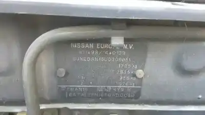 Scrapping Vehicle nissan almera (n16/e) elegance of the year 2002 powered qg18