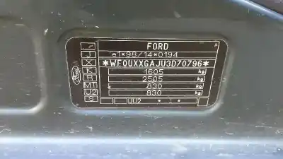 Утилизация автомобиля ford fusion (cbk) ambiente года 2003 питание fxjb