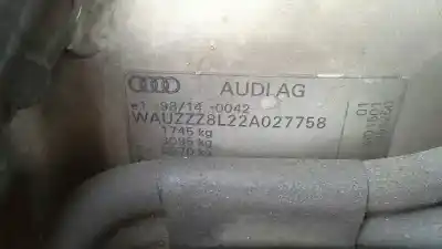 Sloopvoertuig audi a3 (8l) 1.9 tdi van het jaar 2002 aangedreven atd