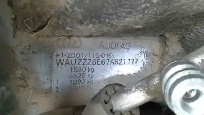 Veículo de Sucata audi a4 berlina (8e) 2.0 tdi 16v (103kw) do ano 2006 alimentado bre
