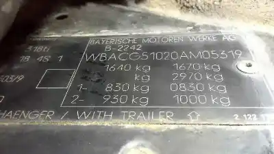 Veicolo di demolizione bmw serie 3 compacto (e36) 318ti dell'anno 1996 alimentato 184s1g