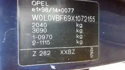 Veículo de Sucata opel omega b elegance berlina do ano 1999 alimentado x20xev