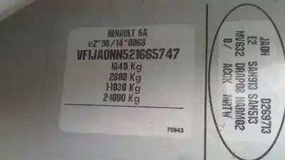 Утилизация автомобиля renault scenic (ja..) 1.9 dti diesel cat года 2000 питание f9q736