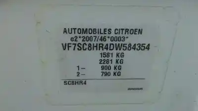 Scrapping Vehicle citroen c3 collection of the year 2013 powered 8hr