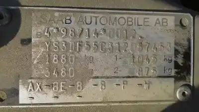 Vehicul casat saab 9-3 berlina 2.0 t se al anului 2001 alimentat b205e