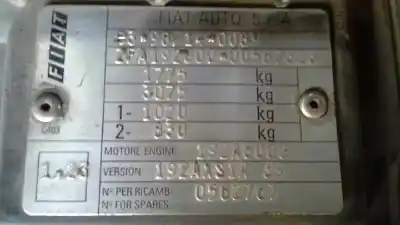 Утилизация автомобиля fiat stilo multi wagon (192_) 1.9 d multijet года 2005 питание 192a8.000