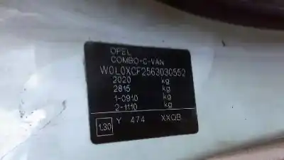 Veículo de Sucata opel combo cargo do ano 2006 alimentado z13dt