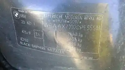 Veículo de Sucata bmw serie 3 touring (e46) 320d do ano 2001 alimentado 204d1