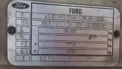 Veículo de Sucata ford puma (cce) 1.7 16v cat do ano 1998 alimentado mha