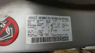 Veículo de Sucata mazda 626 berlina (gf) 2.0 turbodiesel cat do ano 2001 alimentado de04s08