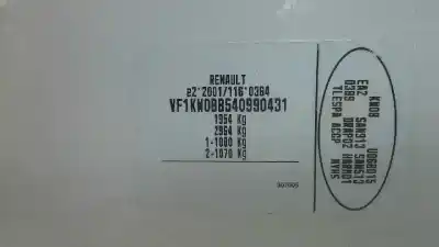 Sloopvoertuig renault kangoo expression profesional van het jaar 2009 aangedreven k9k 802