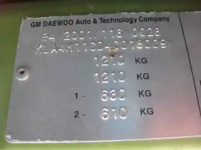 Vehicul casat daewoo matiz 0.8 cat al anului 2004 alimentat f8cv