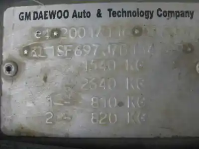 Veículo de Sucata chevrolet aveo 1.4 cat do ano 2007 alimentado f14d3