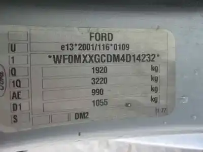 Утилизация автомобиля ford focus c-max (cap) ambiente (d) года 2005 питание g8da