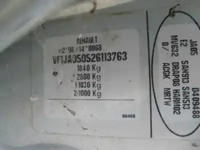 Утилизация автомобиля renault scenic (ja..) 1.9 dci authentique года 1999 питание f9q732
