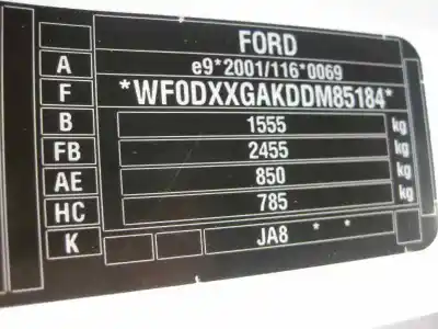 Утилизация автомобиля ford fiesta (ccn) 1.0 ecoboost cat года 2013 питание sfjb