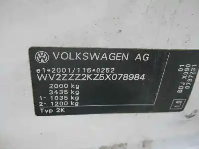 Здавання транспортного засобу volkswagen caddy ka/kb (2k) 2.0 sdi року 2005 потужний bdj