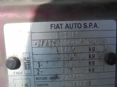 Scrapping Vehicle fiat doblo (119) 1.9 d elx of the year 2001 powered 223a6000