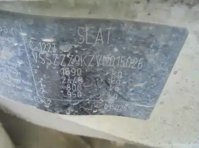 Veicolo di demolizione seat inca (6k9) 1.4 dell'anno 1997 alimentato aex-apq