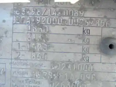 Sloopvoertuig fiat stilo (192) 1.9 jtd cat van het jaar 2003 aangedreven 192a1000