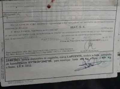 Veículo de Sucata seat inca (6k9) 1.4 do ano 1997 alimentado aex-apq