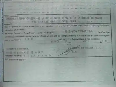 Scrapping Vehicle fiat doblo (119) 1.9 d elx of the year 2001 powered 223a6000