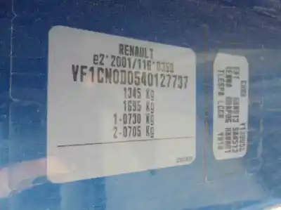 Scrapping Vehicle renault twingo ii (cn0_) 1.2 (cn0d) of the year 2008 powered d7f800