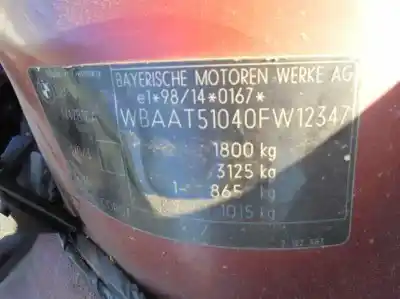 Veículo de Sucata bmw serie 3 compact (e46) 316ti do ano 2001 alimentado n42