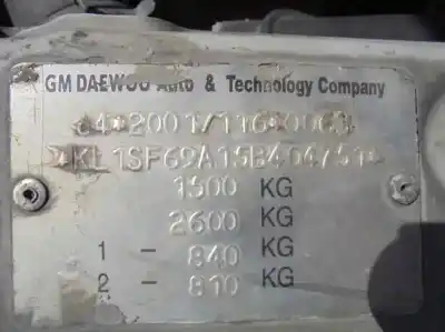 Veículo de Sucata chevrolet kalos 1.4 se do ano 2005 alimentado f14s3