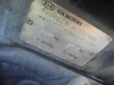 Scrapping Vehicle kia rio ls berlina of the year 2001 powered a5d