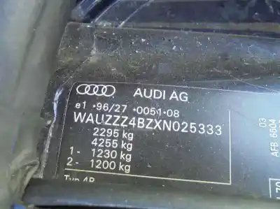 Scrapping Vehicle audi a6 avant (4b5) 2.5 tdi of the year 1998 powered afb
