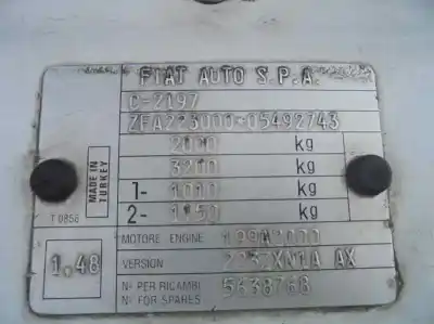 Scrapping Vehicle fiat doblo monospace (119_, 223_) 1.3 jtd of the year 2007 powered 199a2000