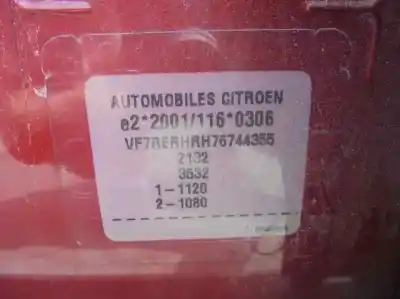 Утилизация автомобиля citroen c5 break 2.0 hdi cat (rhr / dw10bted4) года 2006 питание rhrdw10bted4