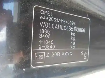 Veículo de Sucata opel astra gtc 1.9 cdti do ano 2006 alimentado z19dtj