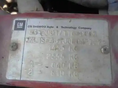 Veículo de Sucata chevrolet kalos 1.2 s (d/a) do ano 2007 alimentado b12s1