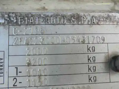 Veicolo di demolizione fiat doblo monospace (119_, 223_) 1.3 d multijet dell'anno 2007 alimentato 223a9000