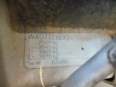 Veículo de Sucata audi a4 avant (8e) 1.9 tdi (96kw) do ano 2001 alimentado awx