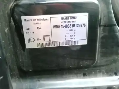 Veículo de Sucata smart forfour (454) 1.1 (454.033) do ano 2006 alimentado 134910