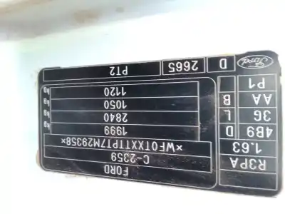 Veículo de Sucata ford tourneo connect 1.8 tdci do ano 2008 alimentado r3pa