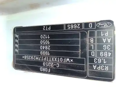 Scrapping Vehicle FORD TOURNEO CONNECT 1.8 TDCI of the year 2008 powered R3PA