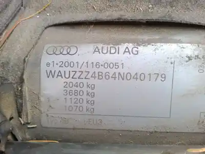 Утилизация автомобиля audi a6 c5 (4b2) 1.9 tdi года 2003 питание avf