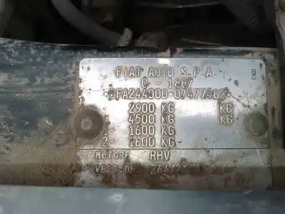 Veículo de Sucata fiat ducato furgón (244_) 2.0 jtd do ano 2004 alimentado rhv