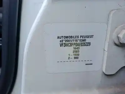 Утилизация автомобиля peugeot 207/207+ (wa_, wc_) 1.4 16v года 2010 питание bfr