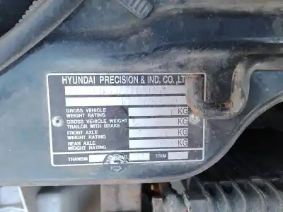 Утилизация автомобиля HYUNDAI GALLOPER II (JK-01) 2.5 TD INTERCOOLER года 1998 питание D4BH