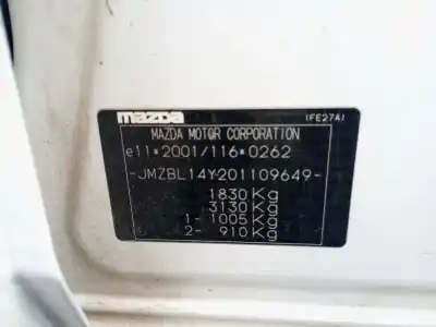 Scrapping Vehicle mazda 3 (bl) 1.6 mz-cd (bl14) of the year 2009 powered y642