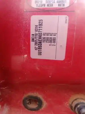 Hurda Aracı dacia sandero 1.4 (bs0c, bs0a, bs0g, bs1f, bs0e) yılın 2008 güçlü k7j a7