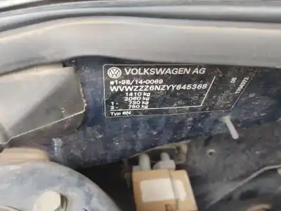 Утилизация автомобиля volkswagen polo (6n2) 1.0 года 2000 питание ald,auc