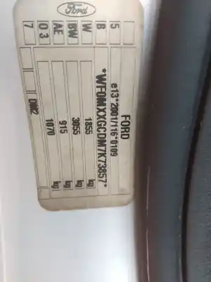 Scrapping Vehicle ford focus c-max (dm2) 1.6 of the year 2007 powered hwda