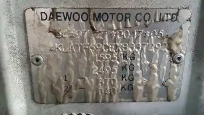 Scrapping Vehicle DAEWOO LANOS Cool of the year 1998 powered A13SMS