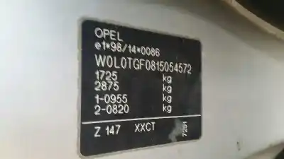 Veículo de Sucata opel astra g berlina club do ano 2001 alimentado y17dt